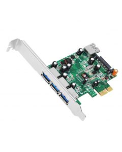 DP 4-Port USB 3.0 PCIe i/e