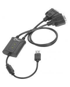 2-Port USB to RS-232 Serial Adapter Cable Top