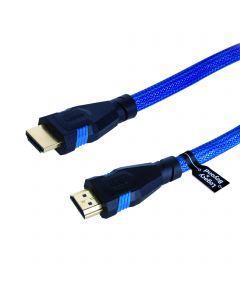 Premium Braided High Speed HDMI Cable with Ethernet 4Kx2K Blue Color - 3M