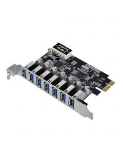 USB 3.0 7-Port (Ext) PCIe Host Card