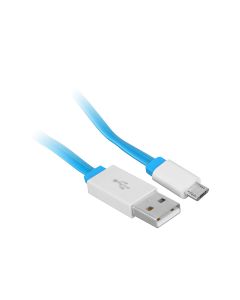 LED Lighted High-Speed Micro USB Cable 3 Ft - Blue