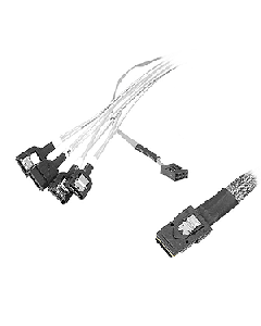 Internal mini-SAS SFF-8087 to 4x SATA Fanout Cable - 75cm