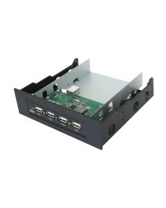Hi-Speed USB 4-Port Bay Hub With Mounting Rack