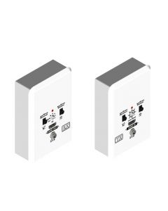 HDMI wall plate extender over single cat.X with bi-directional IR 