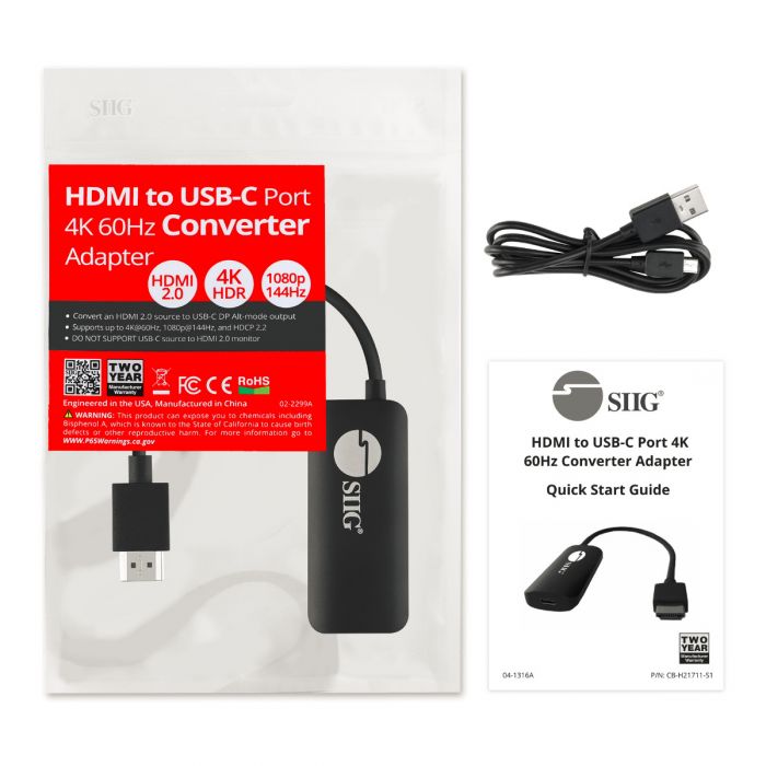 GORITE USB 3.1 Type-C to HDMI Adapter Supports 4Kx2K DP Alt Mode 