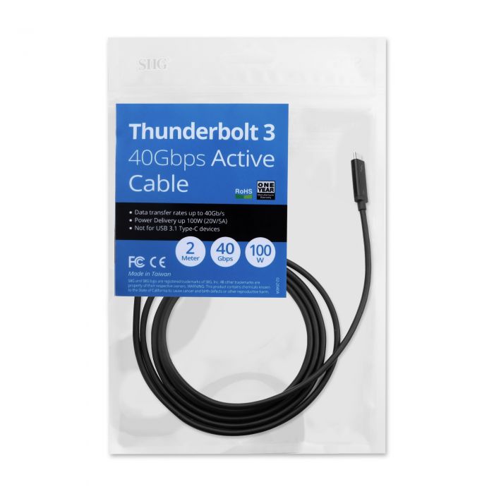 Land læsning Seraph Thunderbolt 3 40Gbps Active Cable - 2M