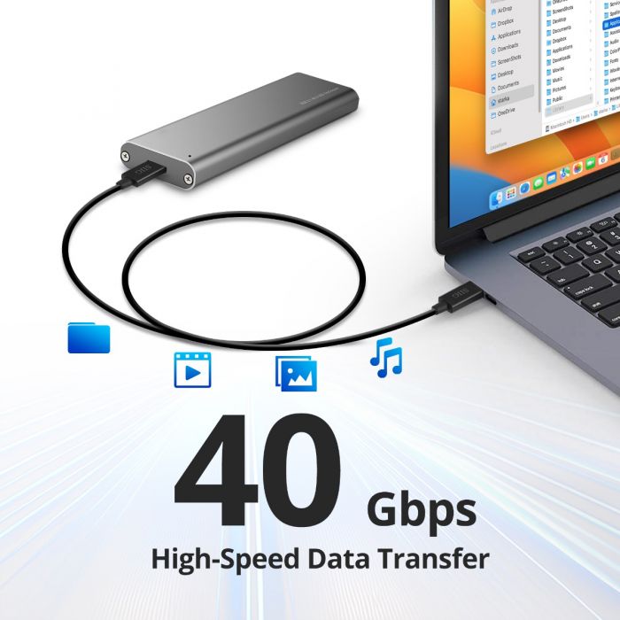 Intel Certified] Thunderbolt 4 USB C Coaxial Cable Bulk - ByteCable