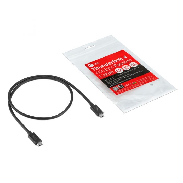 Thunderbolt 4 40Gbps Passive Cable - 0.7M