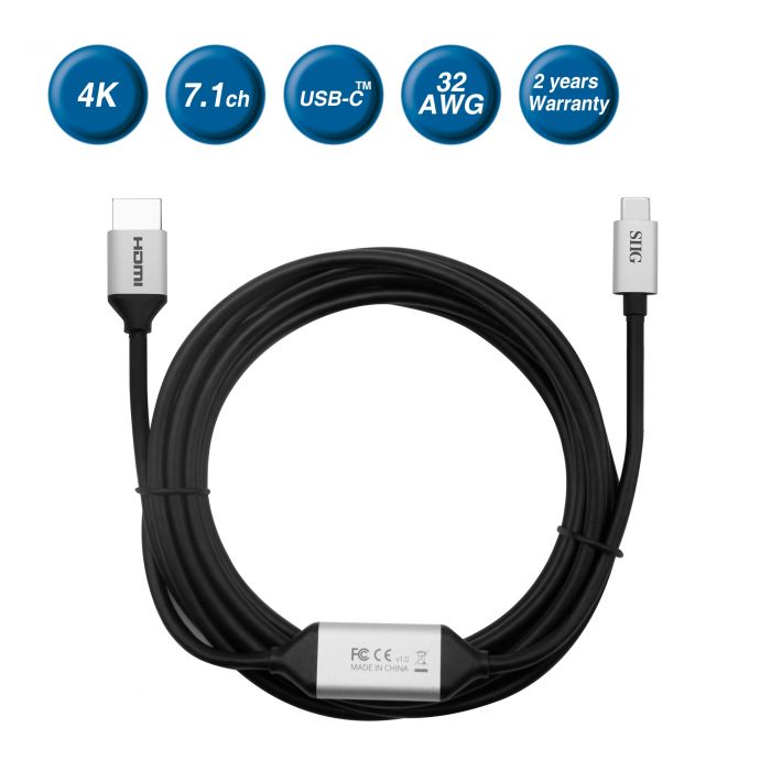 Usb C To Hdmi 4k 60hz Active Cable 3m