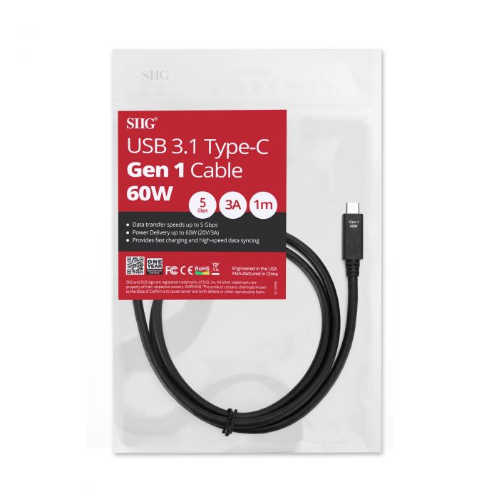 for All Type C Devices Fast Charging/Data Sync 6-Pack USB-C 3.1 6ft Cable Black RND Type-C 