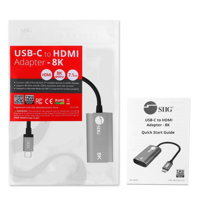 USB-C to HDMI Adapter - 8K