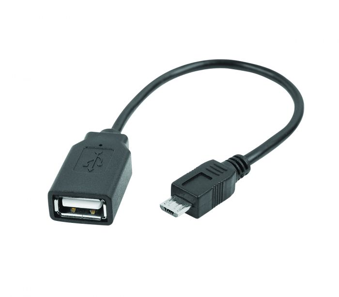 6in Micro-B USB Male to USB Female OTG Host Adapter