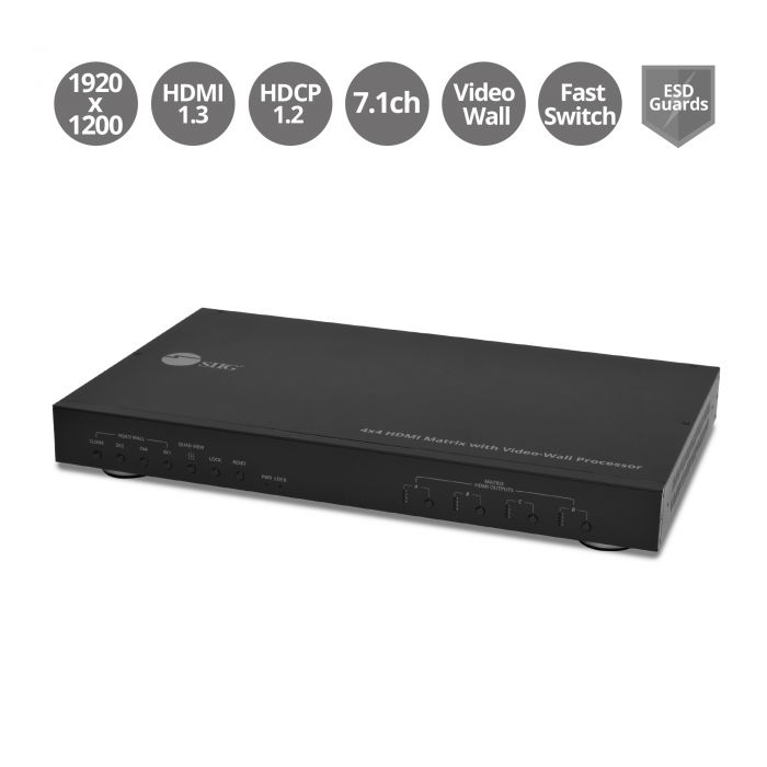 Video Wall Controller 4x4 | HDMI | Siig