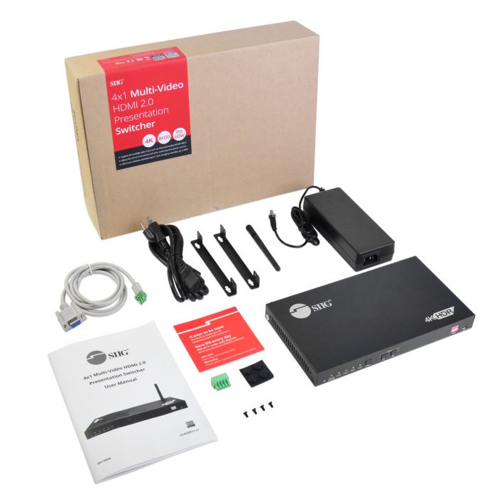 4x1 Multi Video Hdmi 2 0 Presentation Switcher