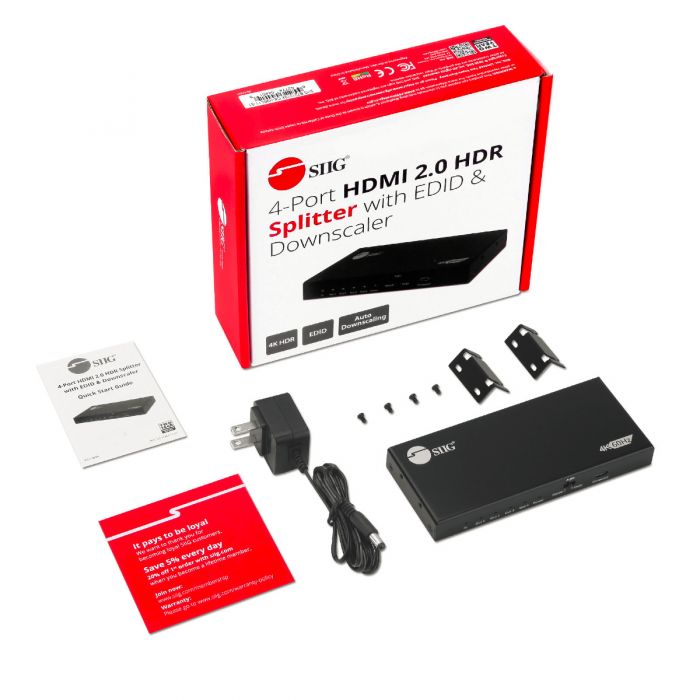 Splitter HDMI 4 ports 2K/ 4K