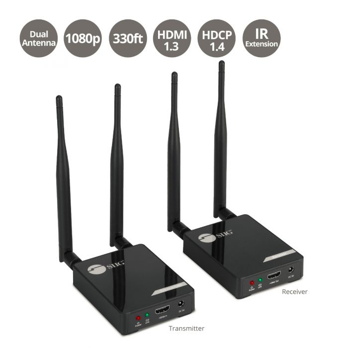 patois hjul Missionær Dual Antenna Wireless 5G HDMI Extender with IR-100M