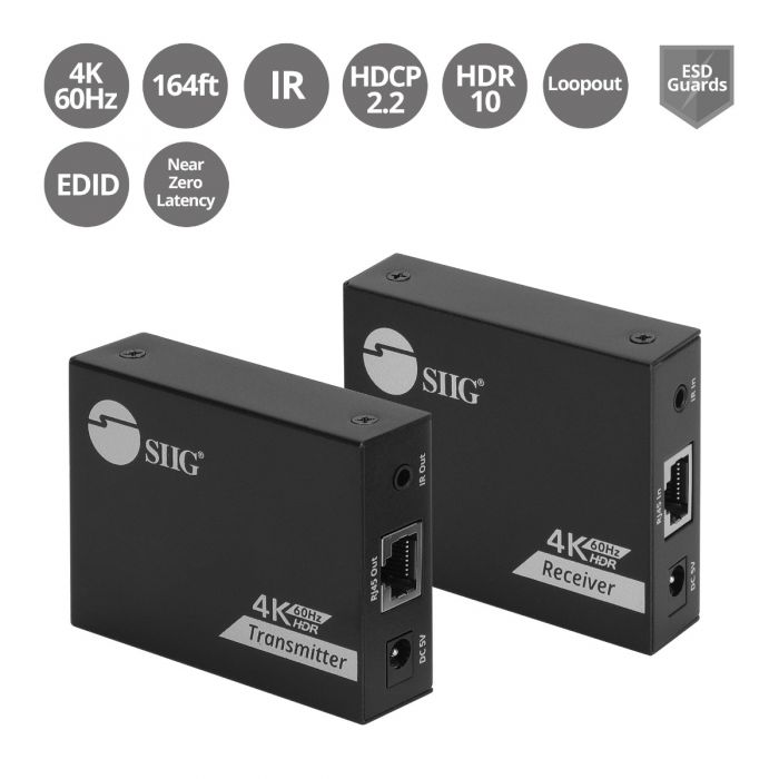 HDMI Extender 1080p Over Cat 6 Cable 50m / 164 ft.