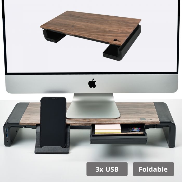 Buy Monitor Stand Desk Shelf Dual Monitor Stand Computer Stand MacBook Stand  Computer Display Stand Online in India 