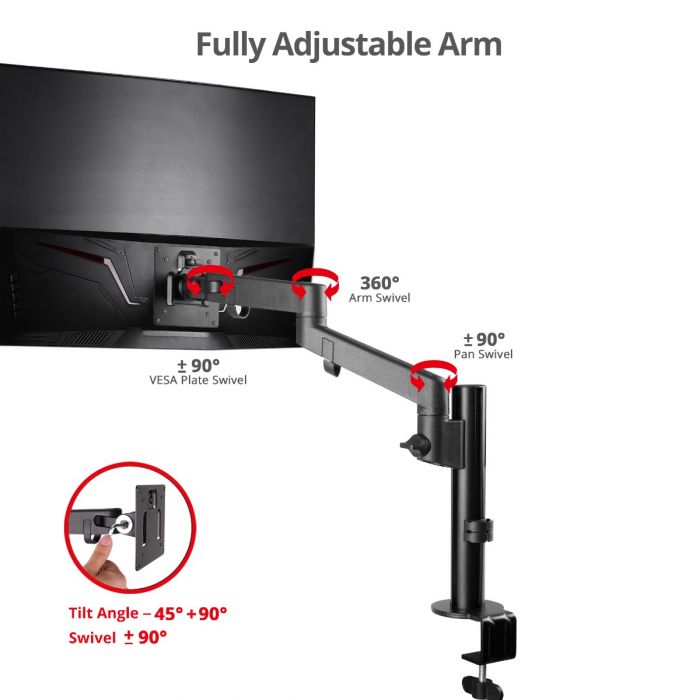 Multi-Mount Cable Support Arm
