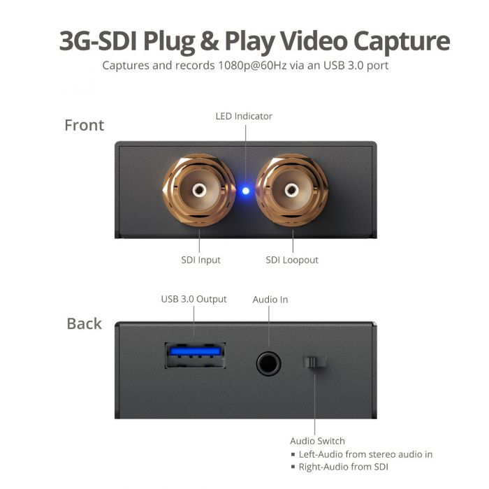大特価放出！ SIIG SDI HDMIコンバーター スケーラーとモニター付き SDIループアウト 1080p 3G HD SD-SDI to  HDMI 3.5