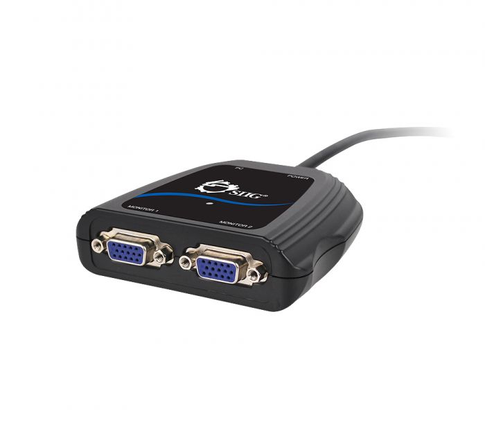 Displayport to vga top splitter
