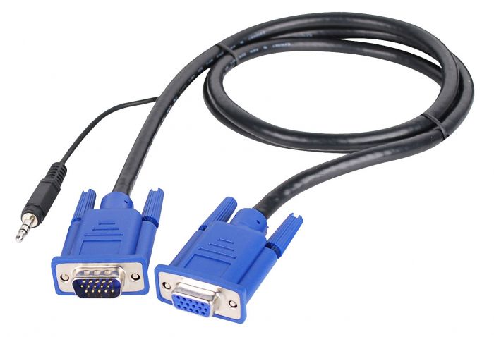 6ft M F VGA Cable with Audio