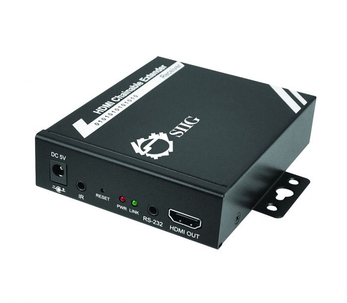 Hdmi Extender Receiver Over Cat5 6 With Daisy Chain Rs 232