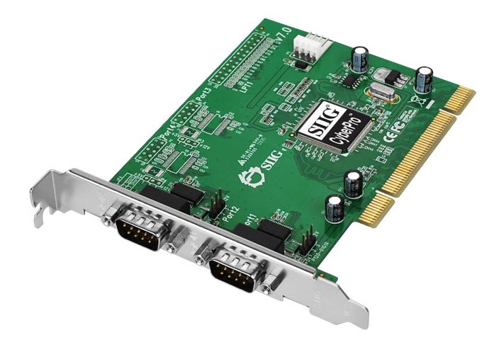 RS-232 PCIe Card with 16C550 UART Dual SIIG Legacy and Beyond Series 2 Port Serial 