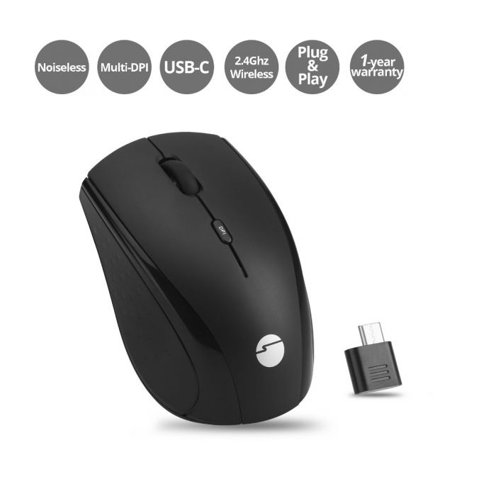 Wireless mouse with sales usb c