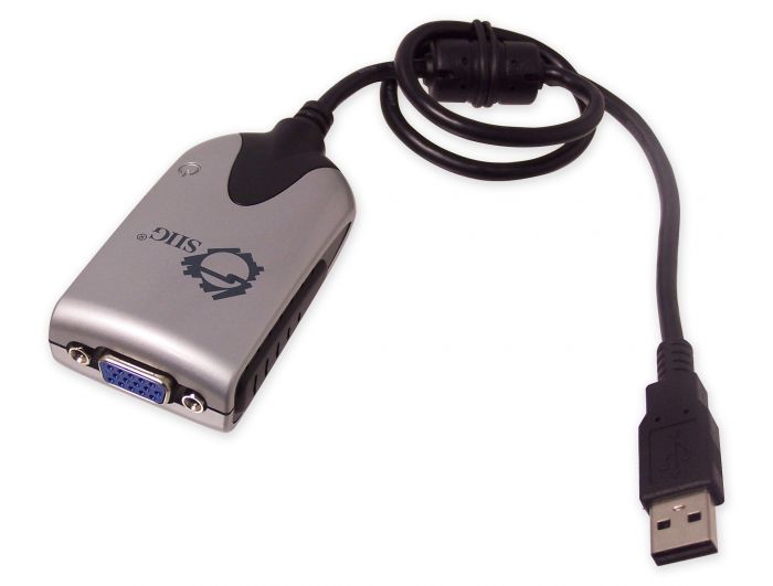 USB 2.0 to 15 pin VGA Adaptor USB to VGA Extra Monitor Screen Adaptor UK 