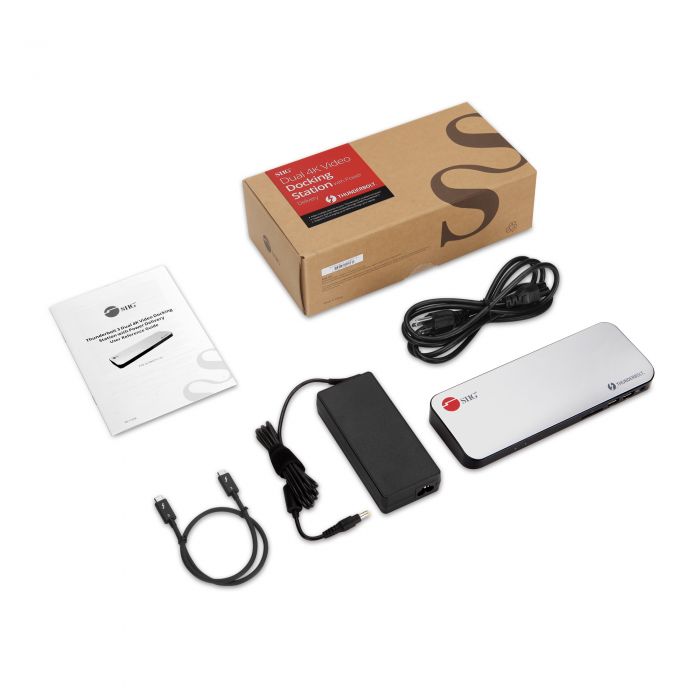 SIIG Thunderbolt 3 Dual 4K Video Docking Station with Power Delivery JU-DK0711 