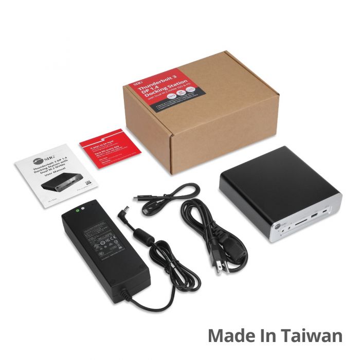 Thunderbolt 3 DP 1.4 Docking Station with Dual M.2 NVMe SSD & PD