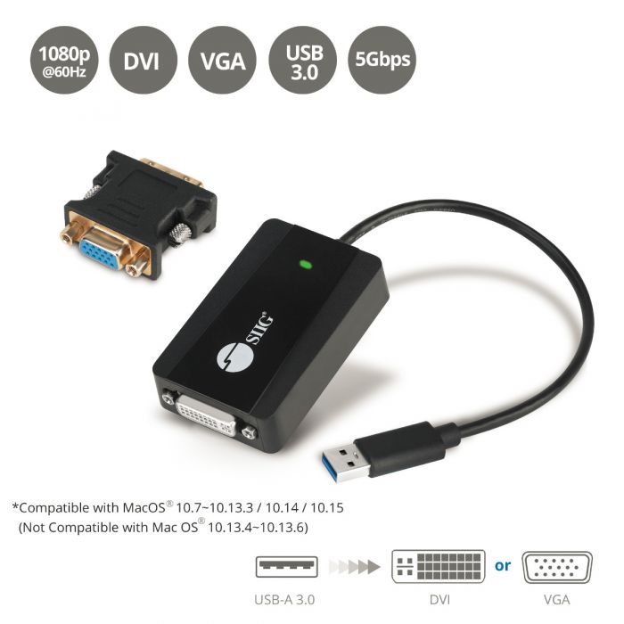 hvede lustre gå på pension USB 3.0 to DVI/VGA Pro