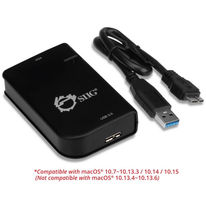 Câble adaptateur USB vers VGA compatible macOS et Windows XP/Vista