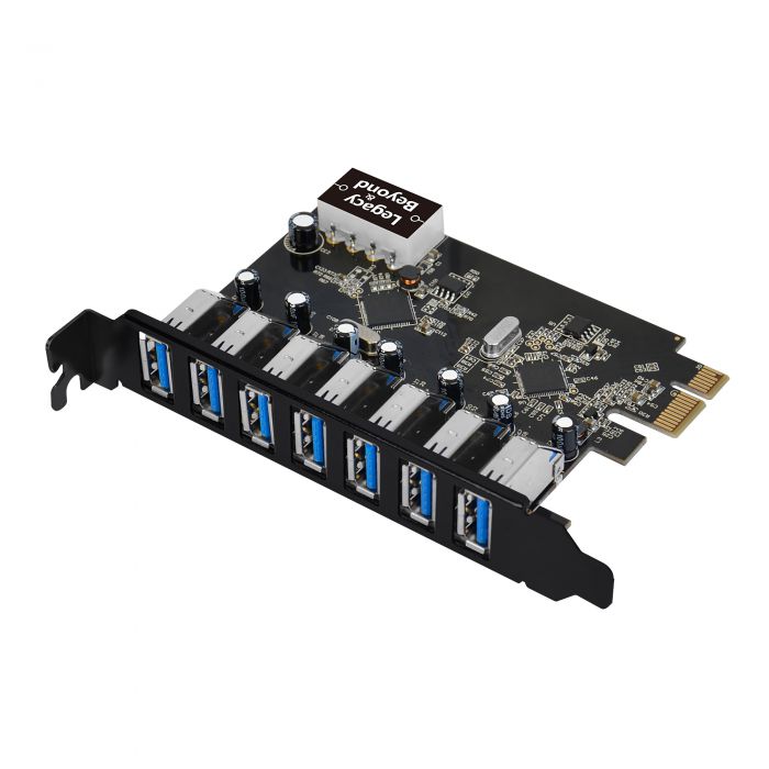 Bemærkelsesværdig Stillehavsøer propel USB 3.0 7-Port Ext PCIe Host Adapter