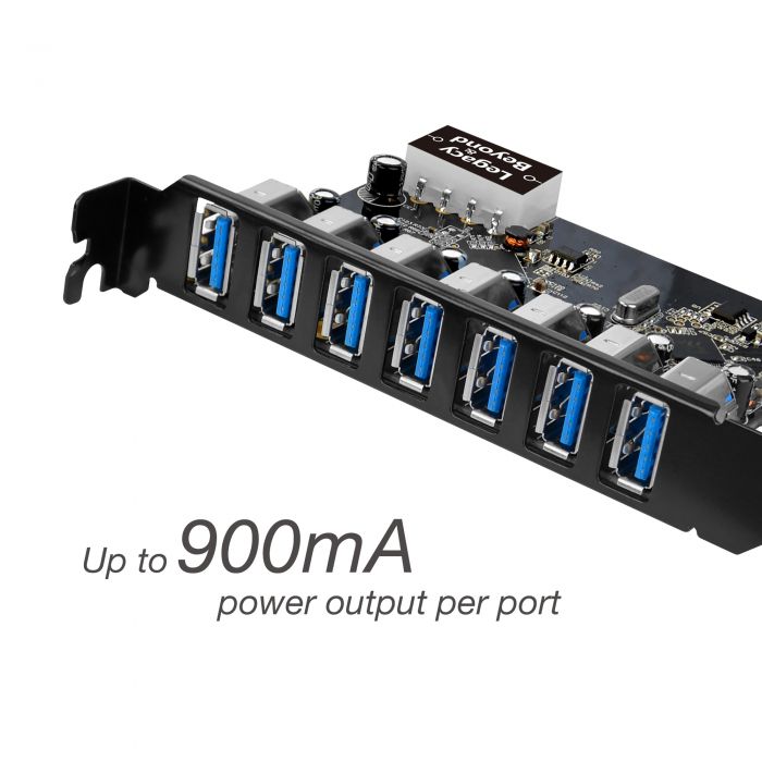 USB 3.0 7-Port Ext PCIe Host Adapter