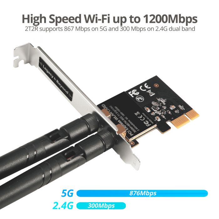 PCIe 300 Mbps Wireless N Network Adapter - Wireless Network Adapters, Networking IO Products