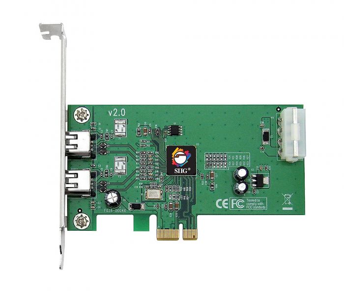 SIIG Dual Port FireWire Adapter NN-E20022-S1-3 x 6-pin IEEE 1394a FireWire 