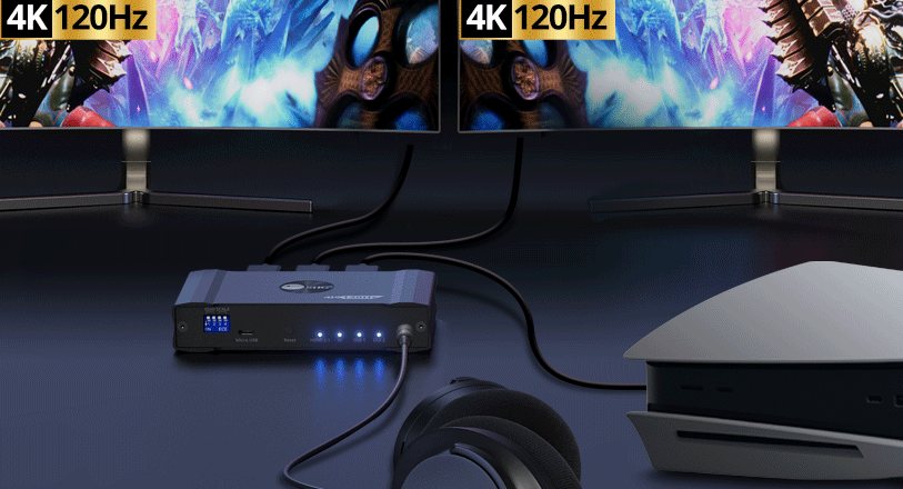 1x2 HDMI Splitter: 1-in 2-out, UltraHD 4K, Downscale, EDID (UHD-PRO102)